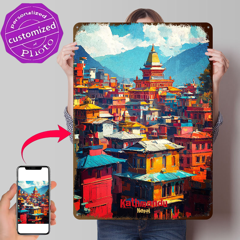 Home Decor Kathmandu - Plakat z teksturą wygenerowaną w 3D,