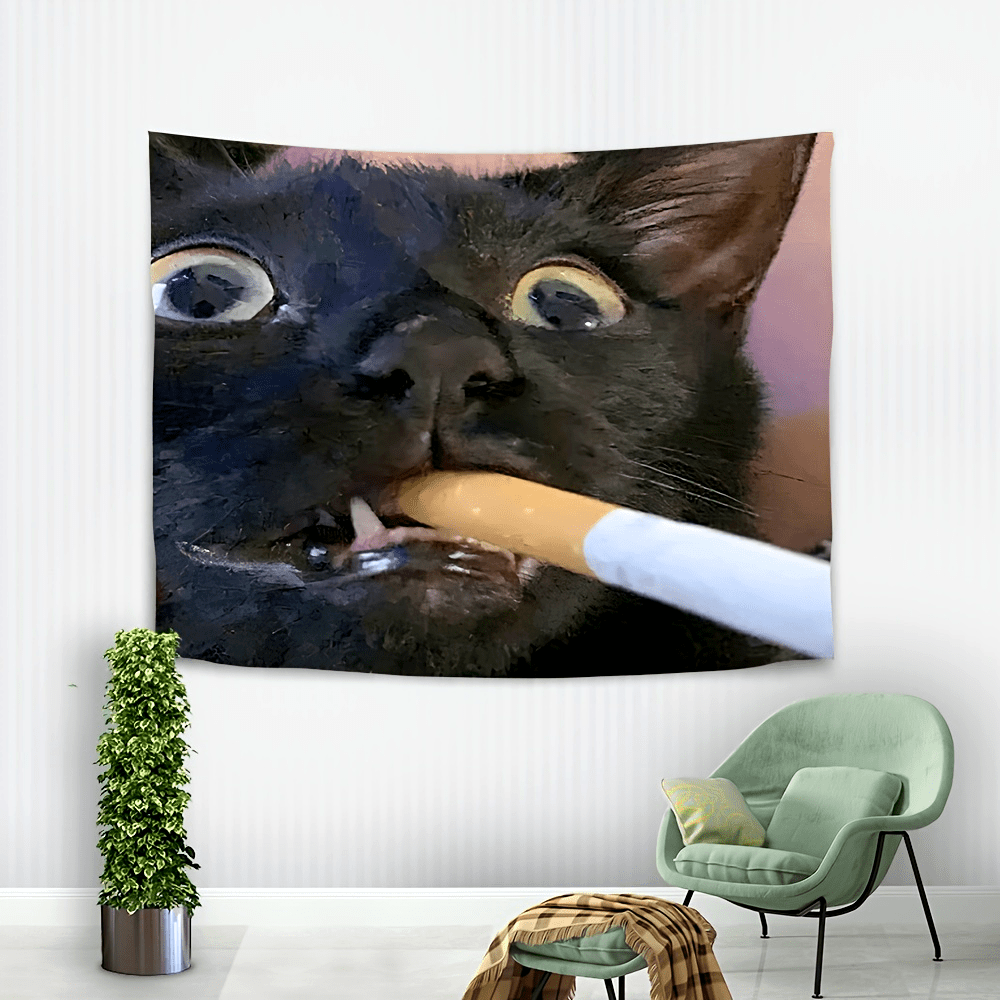 Home Decor Emoji - VIKAMA Śmieszna Gobelinowa Dekoracja Ścienna z