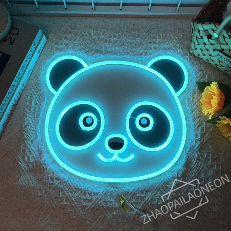 Home Decor Nearby - Panda Neon Sign Cute Bear LED