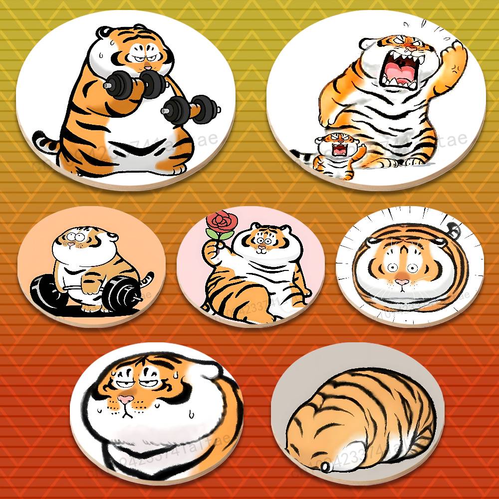 Home Decor Emoji - Zabawne, urocze emotiki tygrysów, wielofunkcyjne podkładki