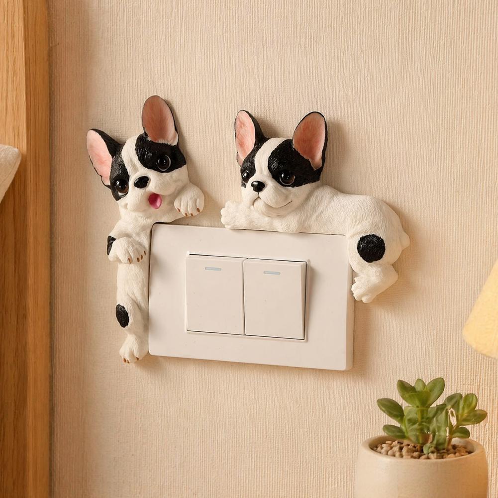 Home Decor Etsy - Nakładka na włącznik światła 3D Buldog
