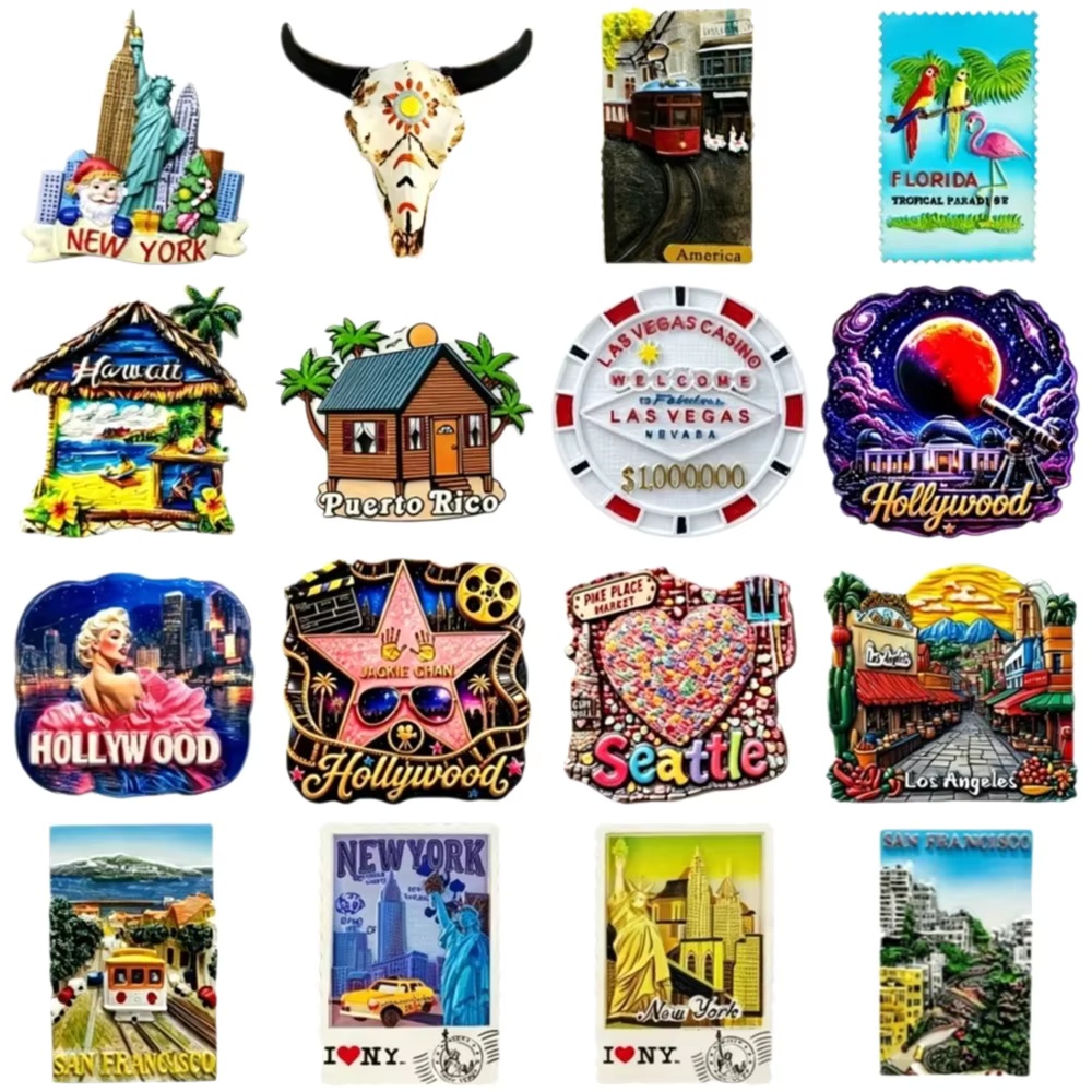 Home Decor New York - Magnes na lodówkę 3D z żywicy,