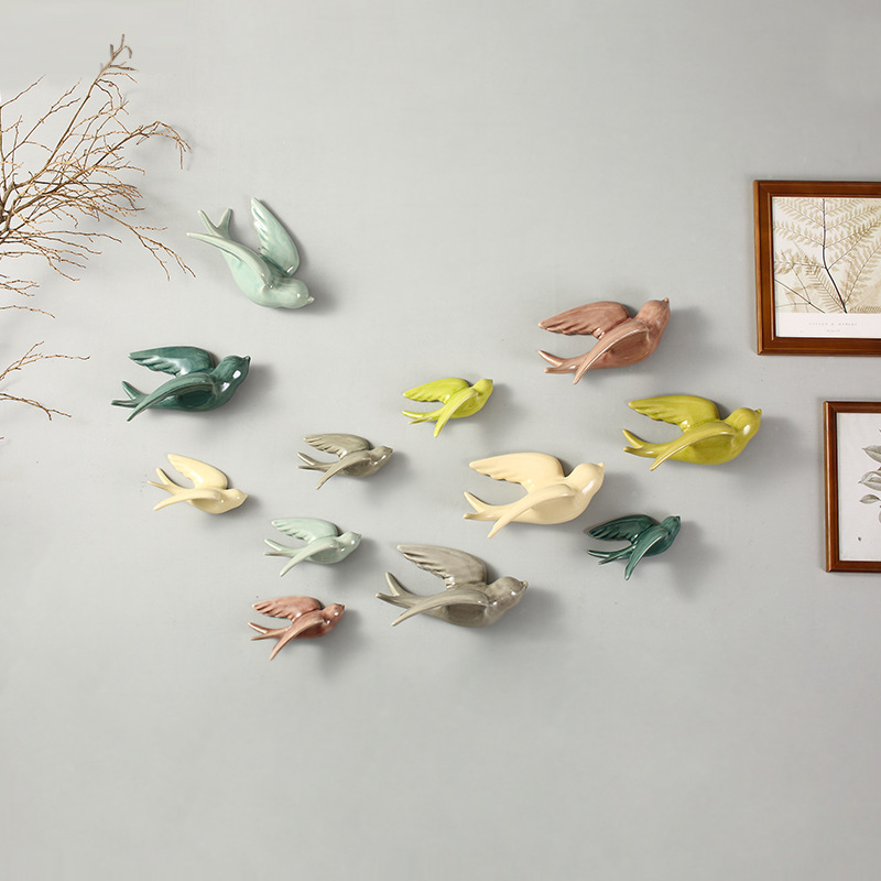 Home Decor Ikea - 1szt Nordic Ceramic Bird 3D Dekoracje