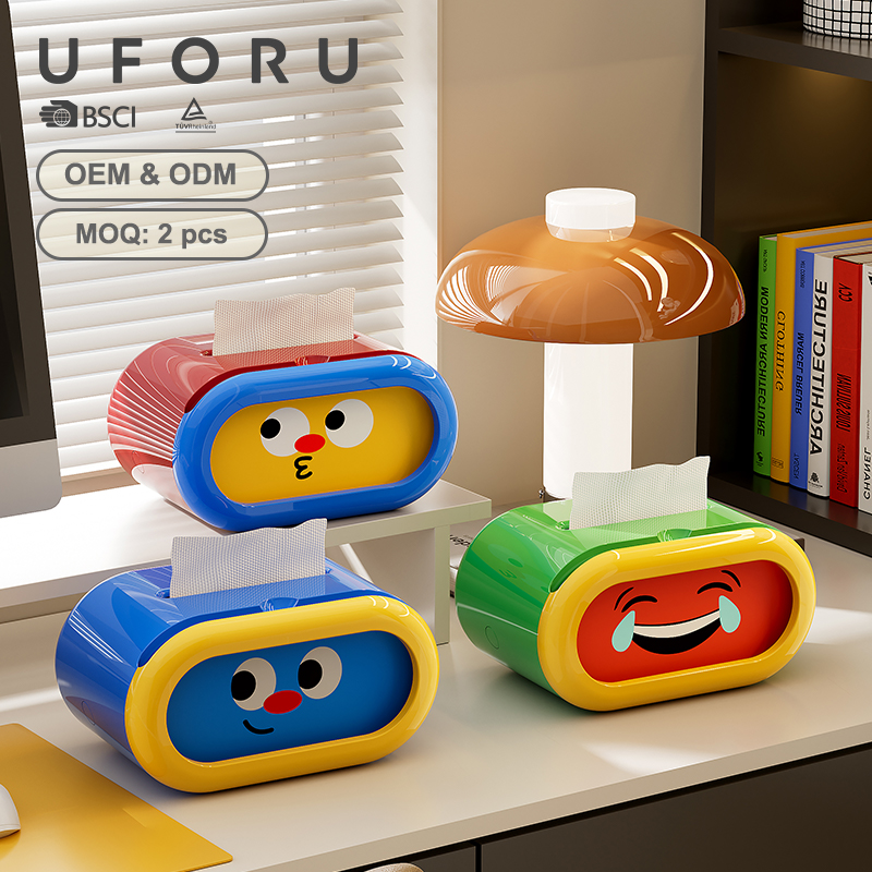 Home Decor Emoji - Uforu Śmieszny Pojemnik na Chusteczki z