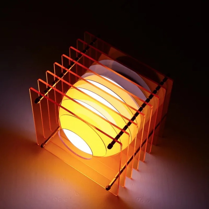Home Decor Inspo - Lampa Księżyc DIY Akrylowa Lampa z