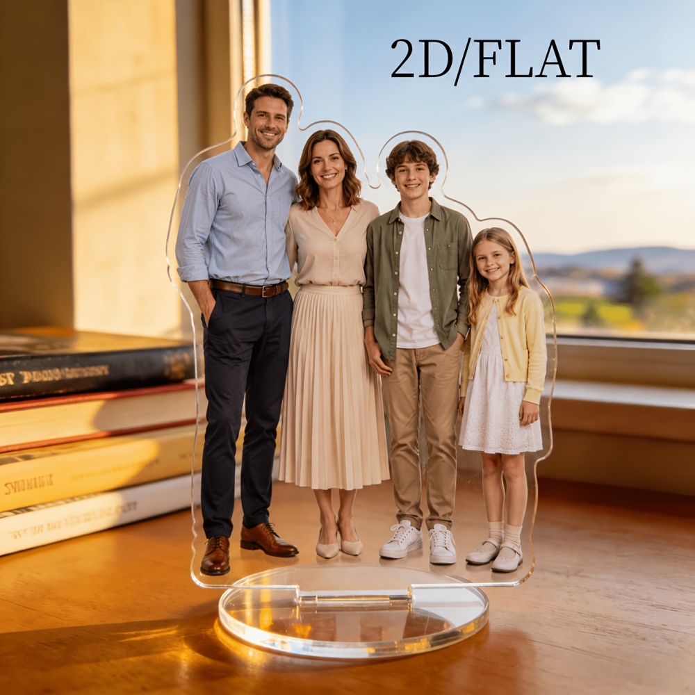 Home Decor Nz - 1 szt. Płaska, dwuwymiarowa, personalizowana akrylowa
