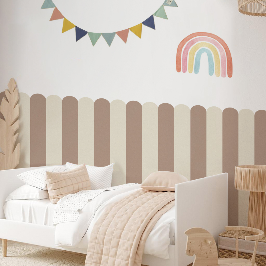 Home Decor Game - Wielokolorowa pionowa tapeta w paski Łuk