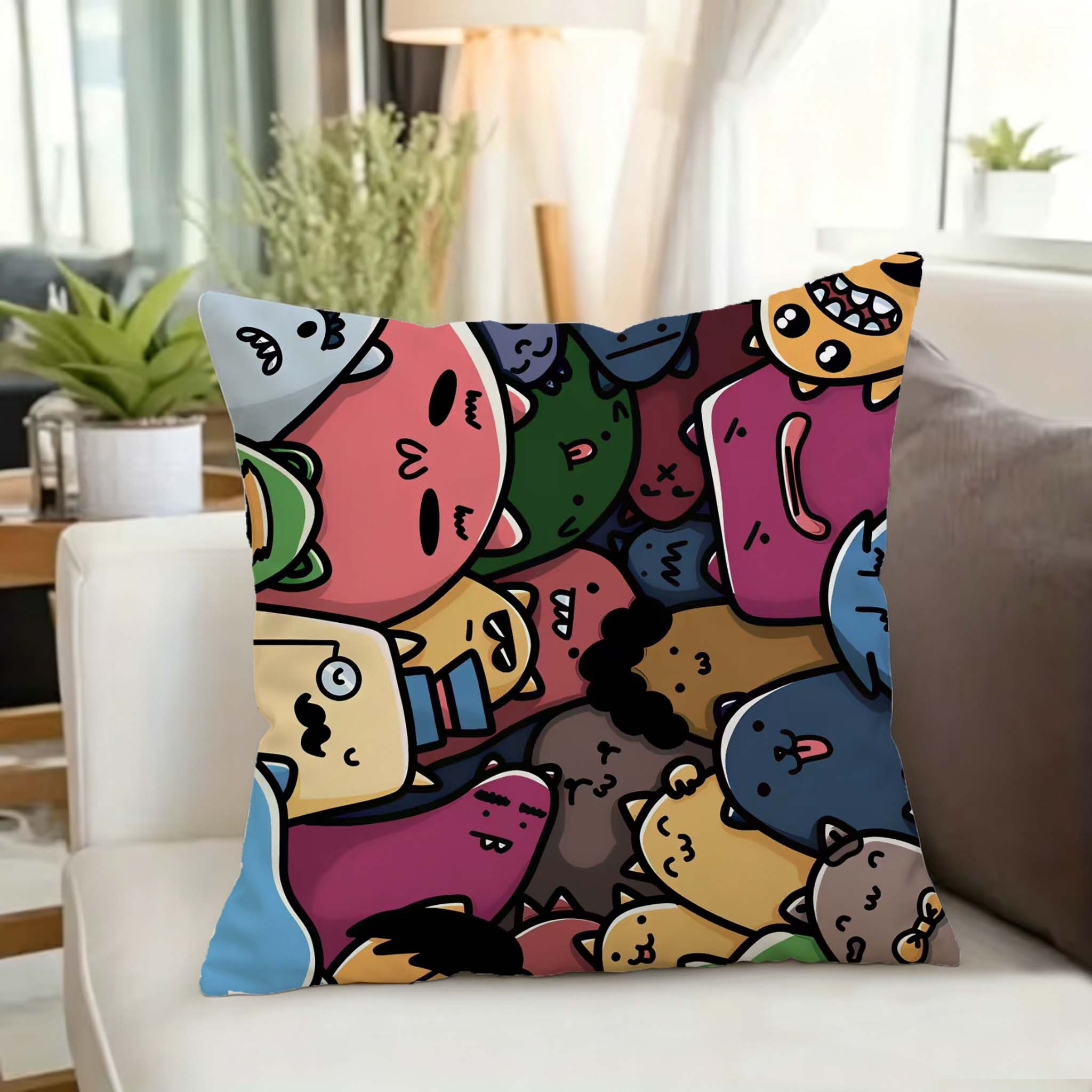 Kolorowa poszewka na poduszkę  – Home Decor Emoji recenzja i cena