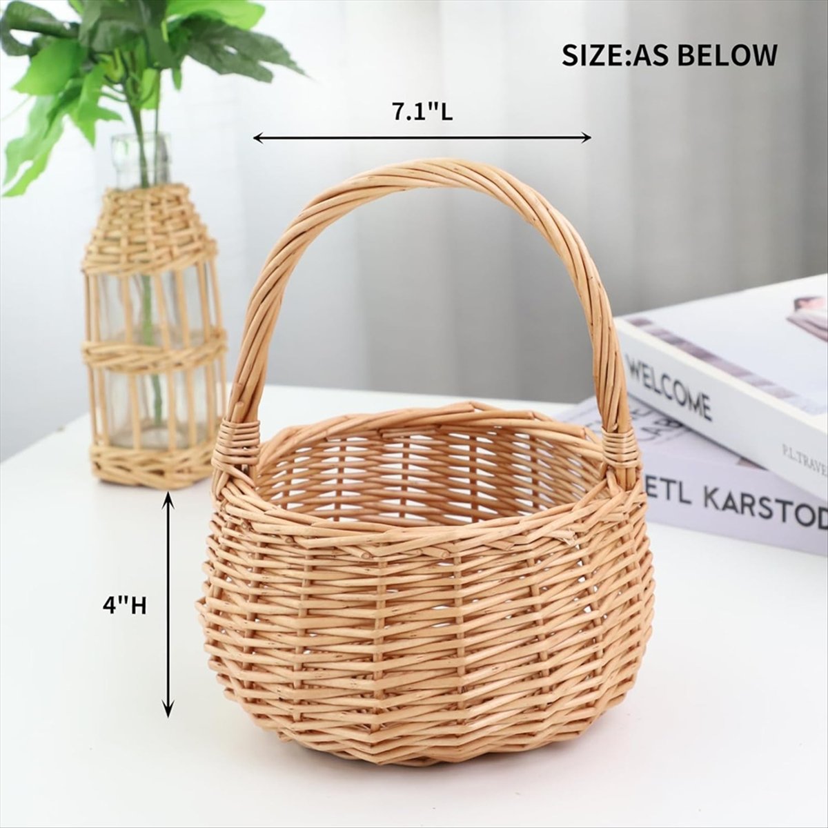 Wiklinowy kosz piknikowy z uch – Home Decor For Wedding recenzja i cena