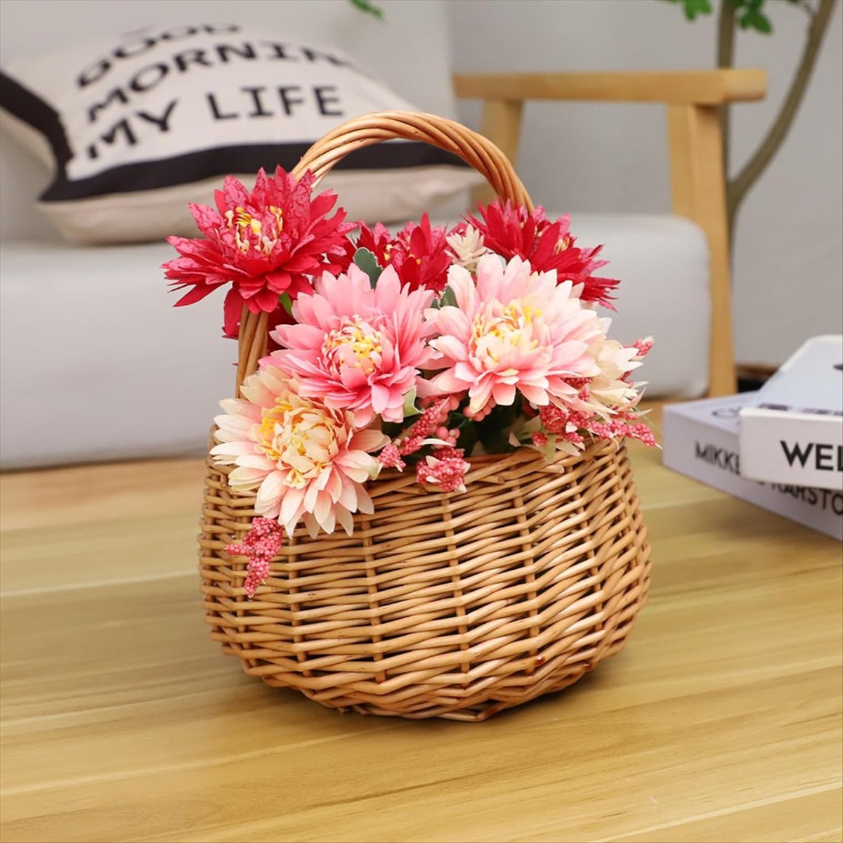 Wiklinowy kosz piknikowy z uch – Home Decor For Wedding recenzja i cena