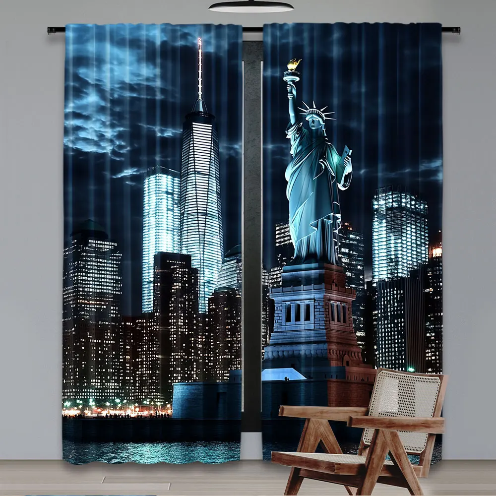 2 szt. Zasłony Statua Wolności – Home Decor New York recenzja i cena