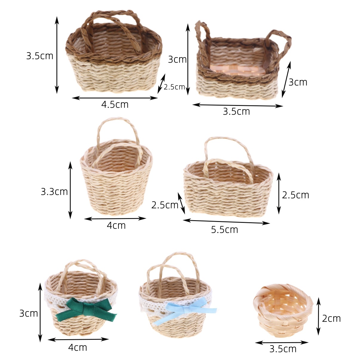 1 szt. Domek dla lalek ręcznie – Rattan Plant Basket recenzja i cena