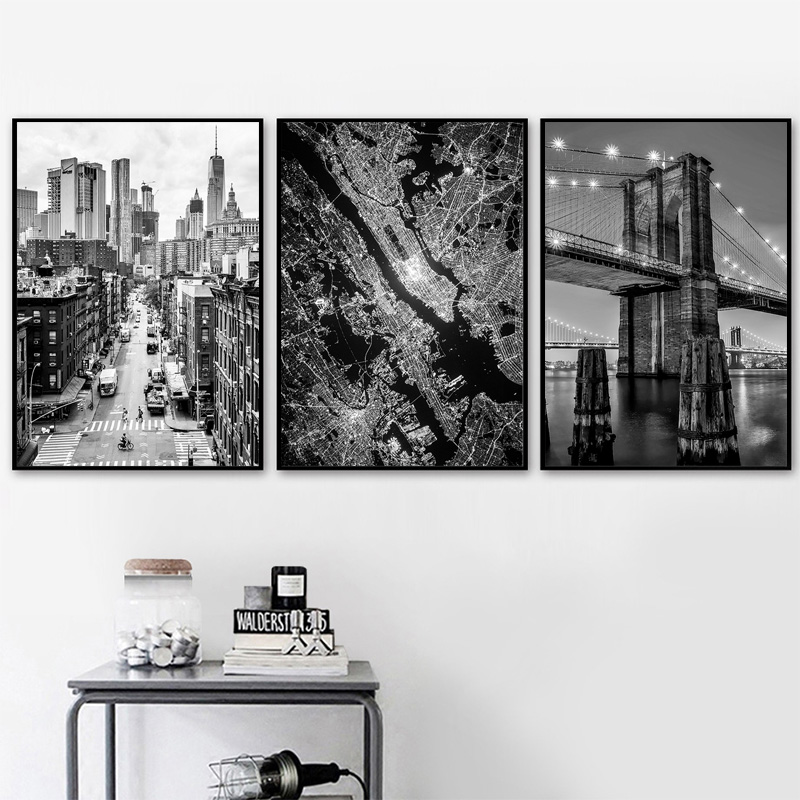 1 szt. bezramowy obraz na płót – Home Decor New York recenzja i cena