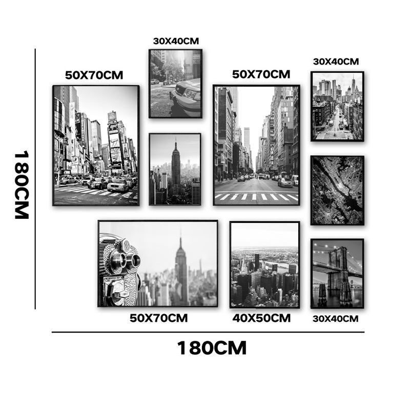 1 szt. bezramowy obraz na płót – Home Decor New York recenzja i cena