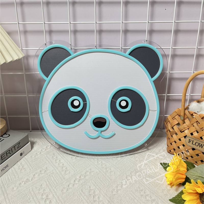 Panda Neon Sign Cute Bear LED  – Home Decor Nearby recenzja i cena