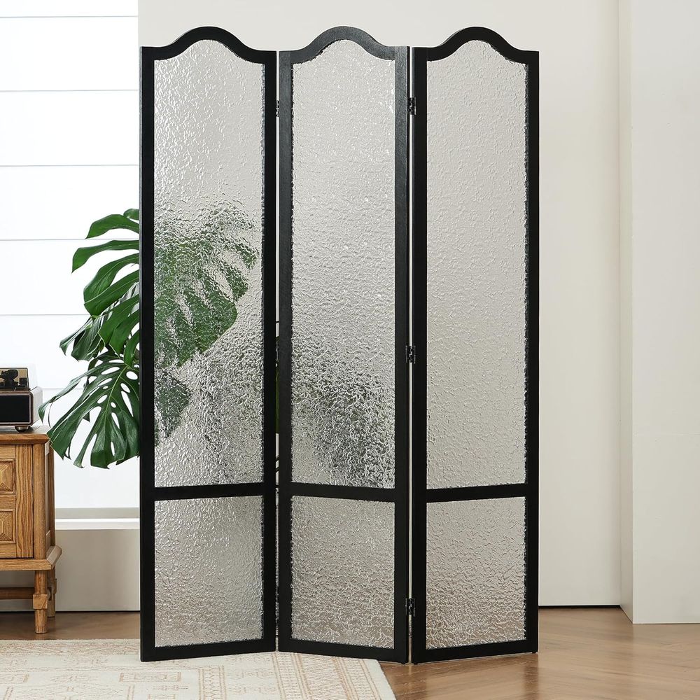 Czarny 3-częściowy akrylowy pa – Room Divider Screen recenzja i cena