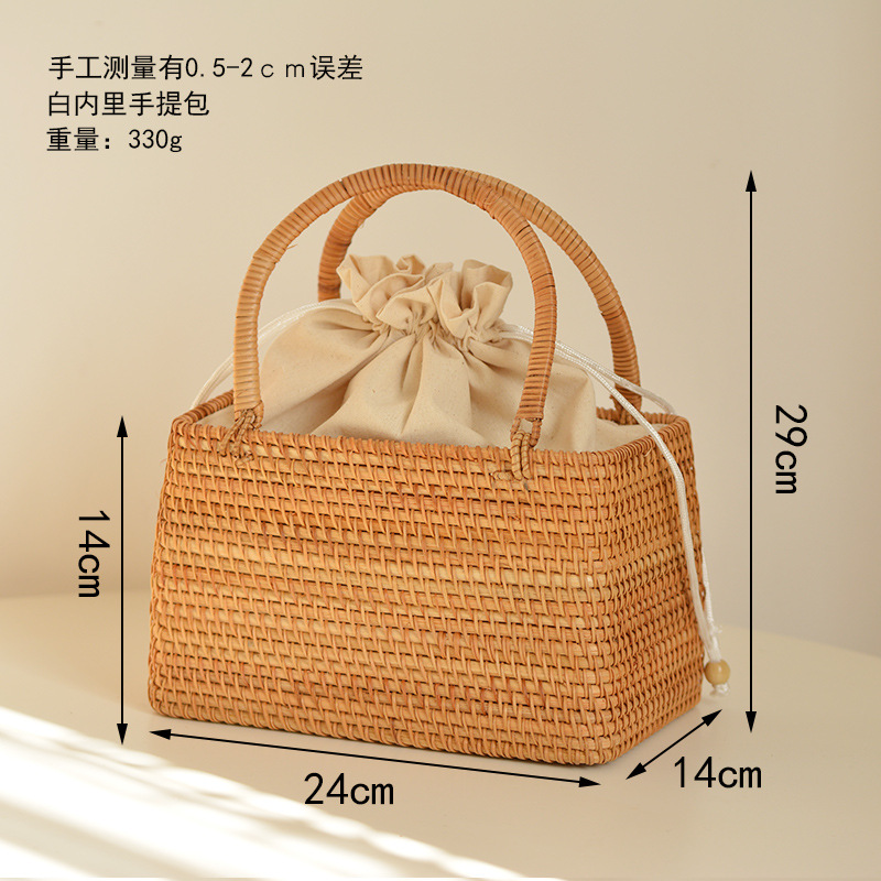 Casual Hollow Rattan Basket Ba – Rattan Plant Basket recenzja i cena