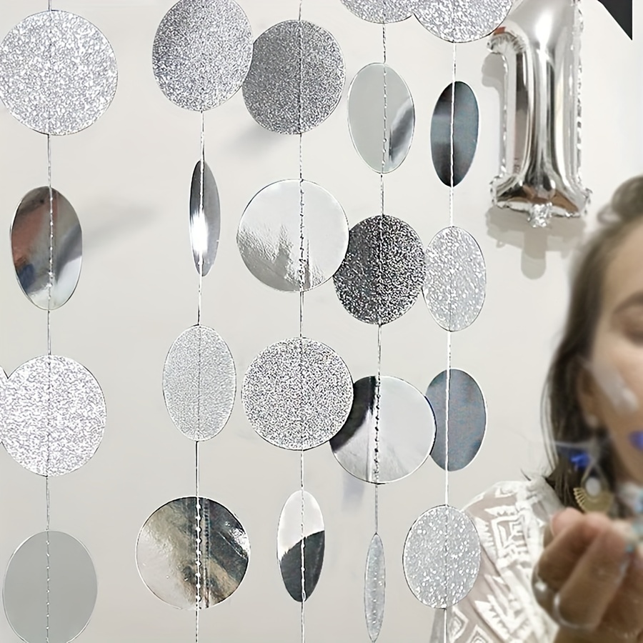 Srebrne cekinowe tła - błyszcz – Room Divider Screen recenzja i cena