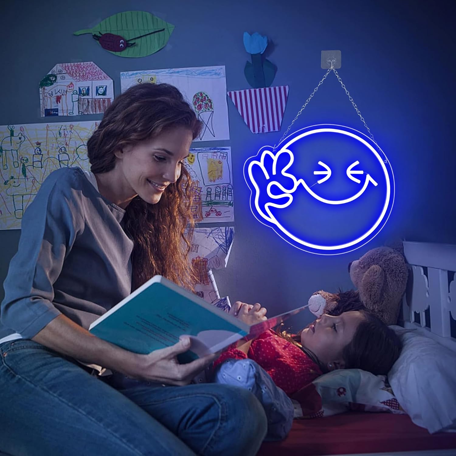 Emoji Uśmiech OK Neonowy Znak  – Home Decor Emoji recenzja i cena