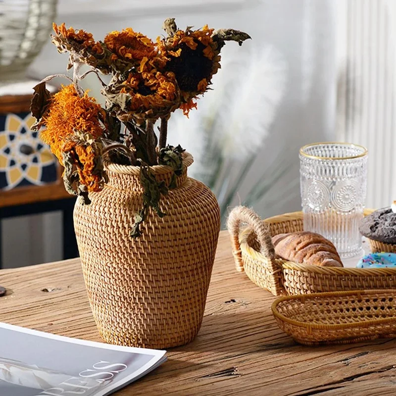 Kosz wiklinowy Rattanowa wiszą – Rattan Plant Basket recenzja i cena