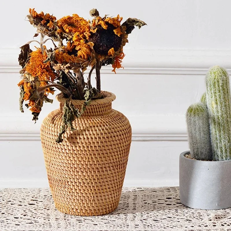 Kosz wiklinowy Rattanowa wiszą – Rattan Plant Basket recenzja i cena