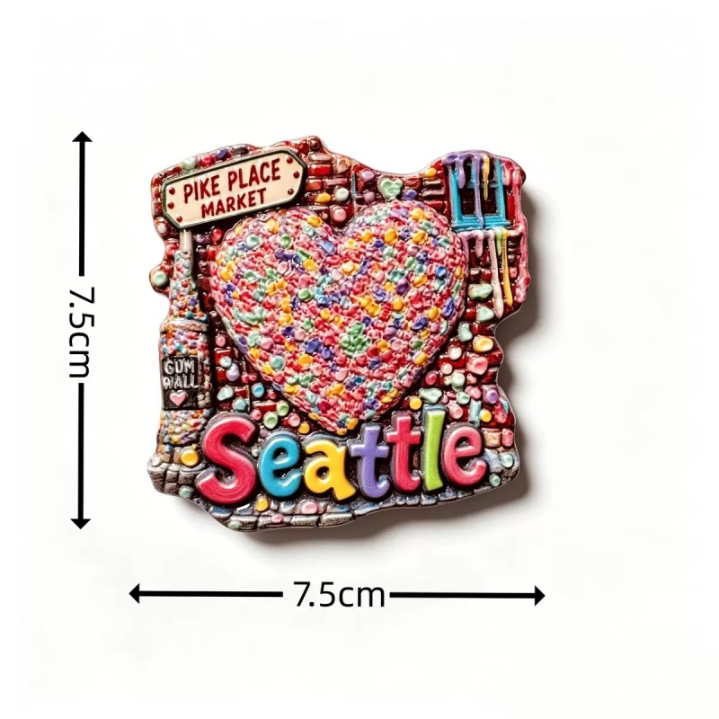 Magnes na lodówkę 3D z żywicy, – Home Decor New York recenzja i cena