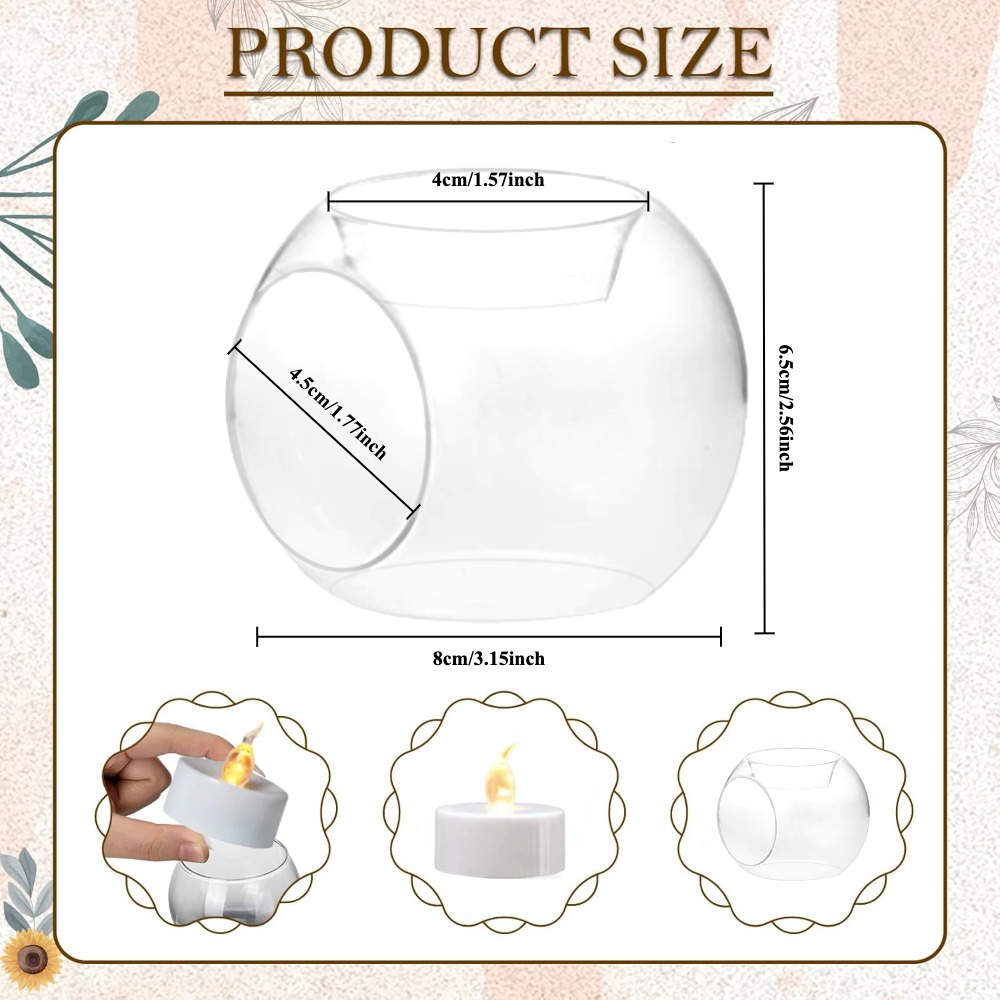 6/12 szt. Szklane Okrągłe Pust – Home Decor Nz recenzja i cena