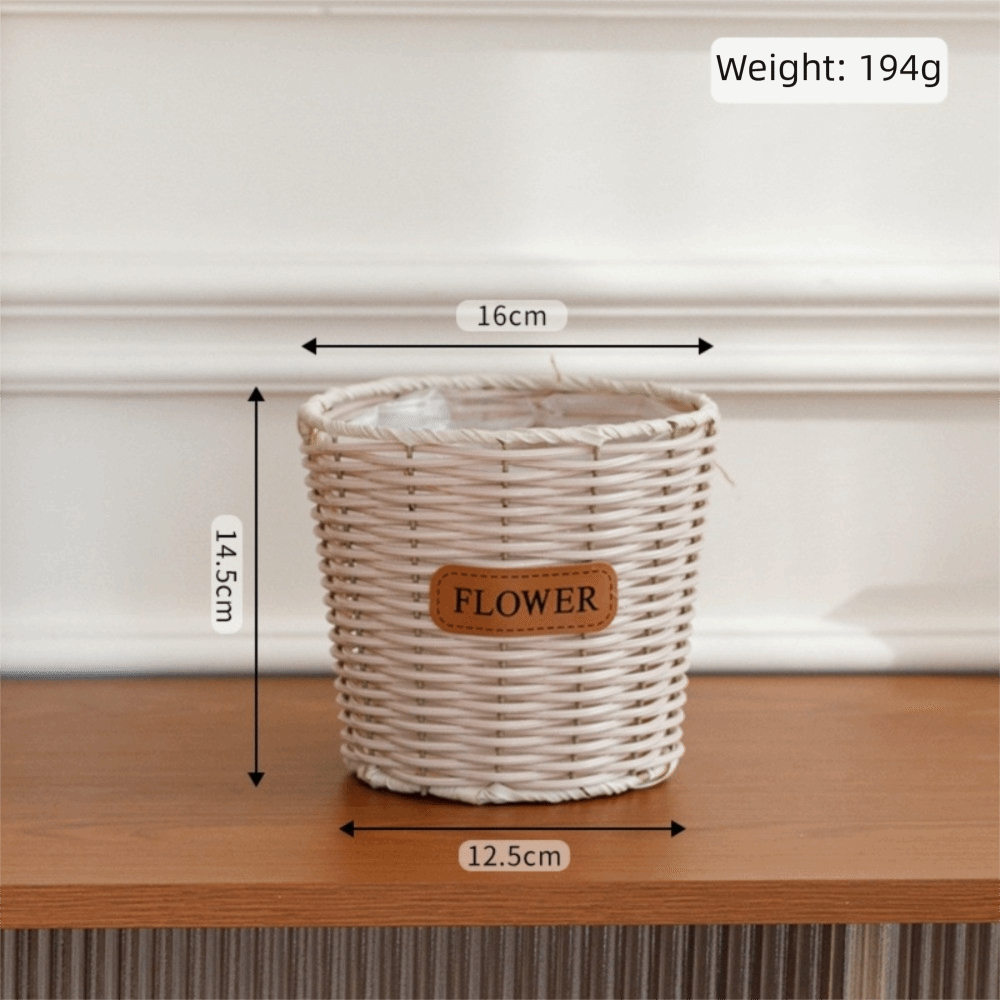 Dekoracyjny kosz na stół imitu – Rattan Plant Basket recenzja i cena