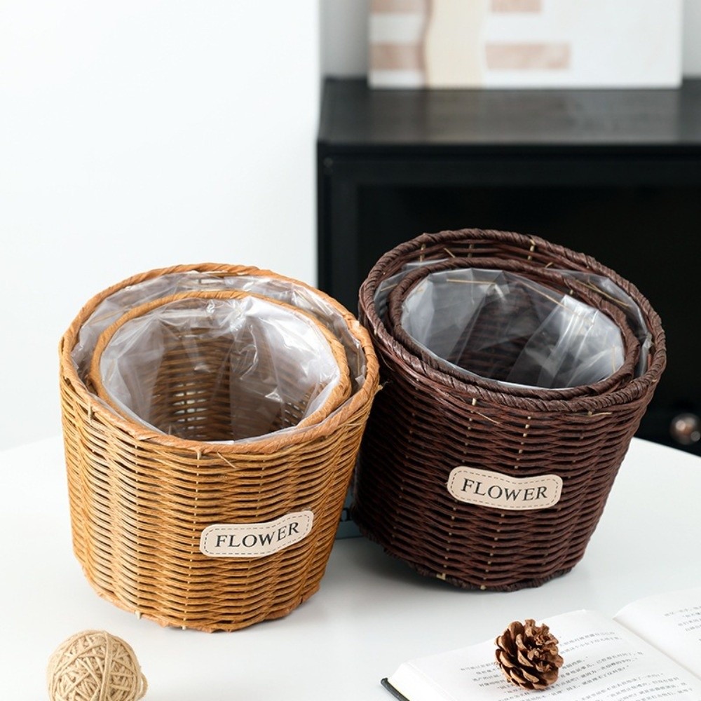 Dekoracyjny kosz na stół imitu – Rattan Plant Basket recenzja i cena