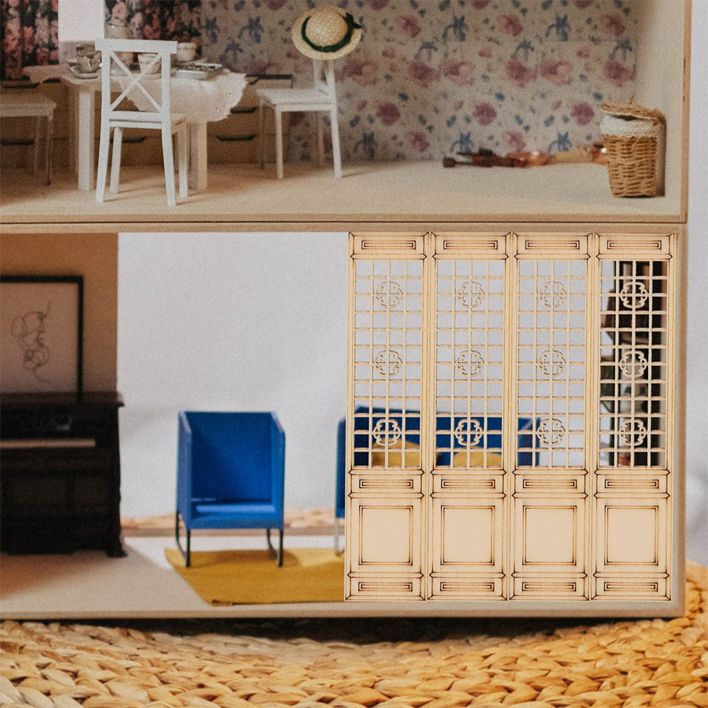 5 szt. Miniaturowe drewniane p – Room Divider Screen recenzja i cena