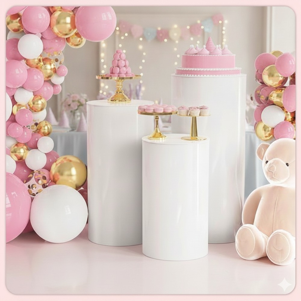 3/5 szt. Białe cylindryczne po – Home Decor For Wedding recenzja i cena