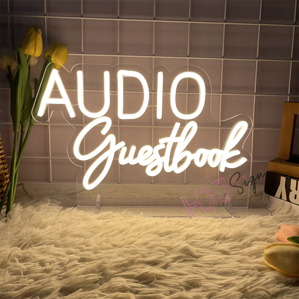 VIDEO Guestbook Audio Neon Sig – Home Decor Nearby recenzja i cena