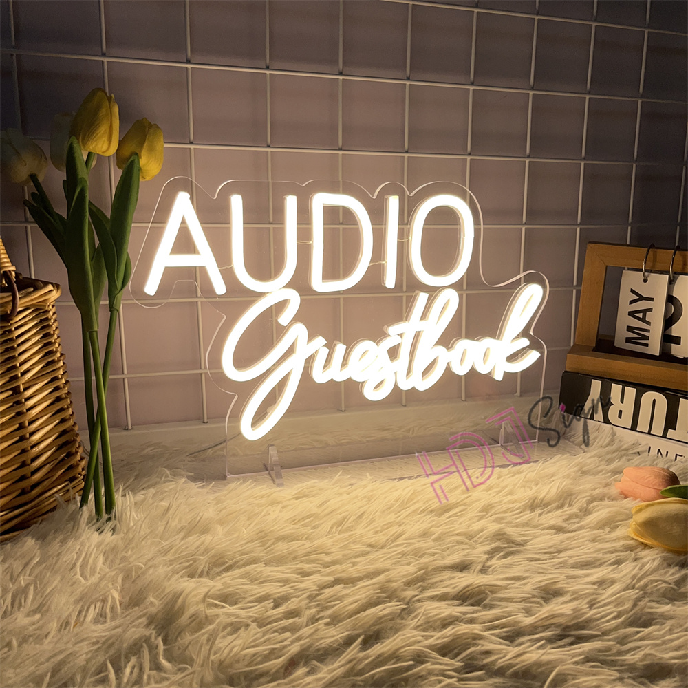 VIDEO Guestbook Audio Neon Sig – Home Decor Nearby recenzja i cena