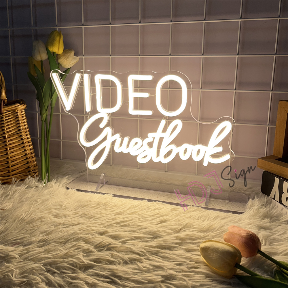 VIDEO Guestbook Audio Neon Sig – Home Decor Nearby recenzja i cena